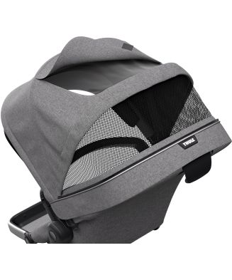 SOUROZENECKÉ SEDADLO THULE SLEEK GREY MELANGE ON BLACK - 4