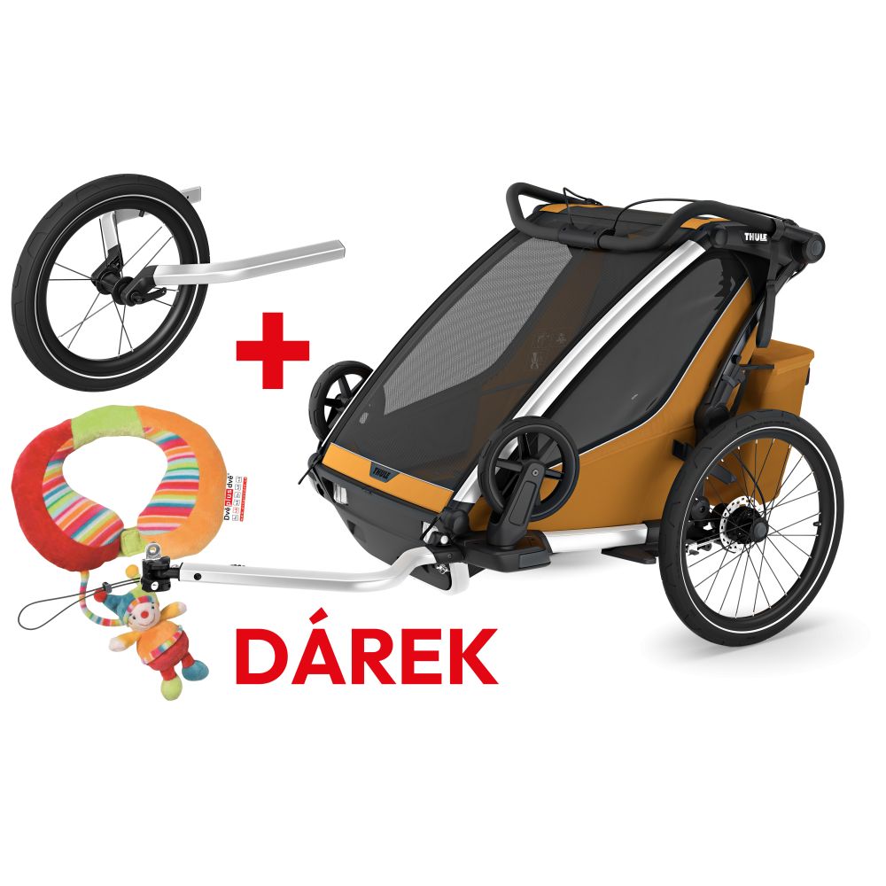 Akční set Thule Chariot Sport2 double Natural Gold 2024 - 1