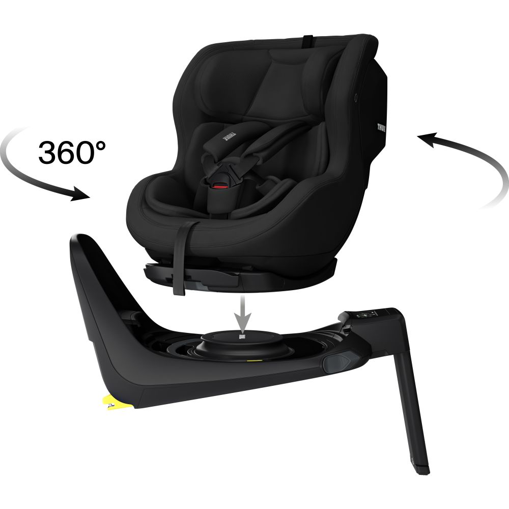 Thule Elm autosedačka pro batolata Black + ISOFIX základna Alfi  Thule autosedačky