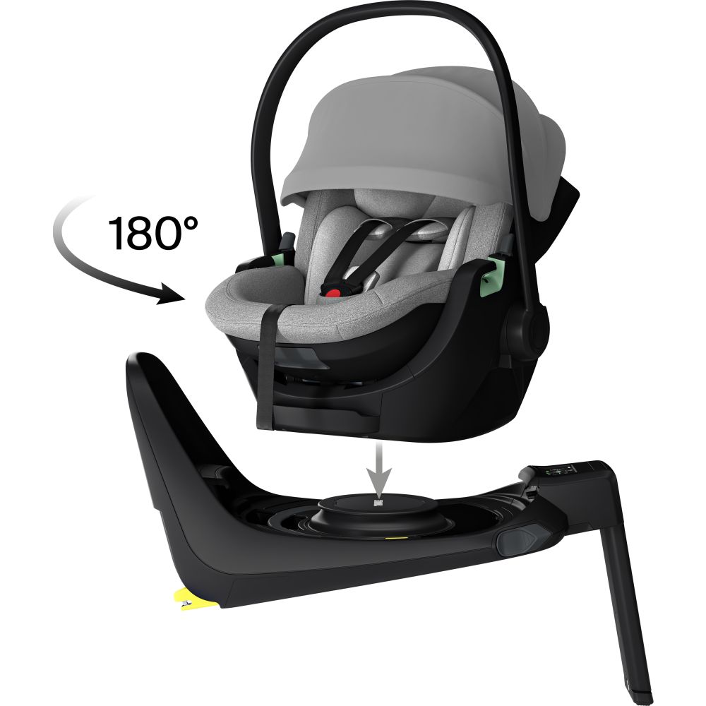 Thule Maple autosedačka pro kojence Light Grey + ISOFIX základna Alfi  Thule autosedačky