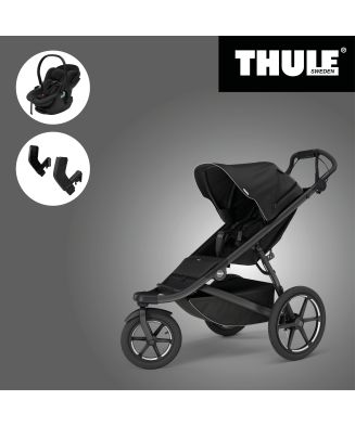 Akční set THULE URBAN GLIDE 3 BLACK + Maple Black + Držák autosedačky MC - 1