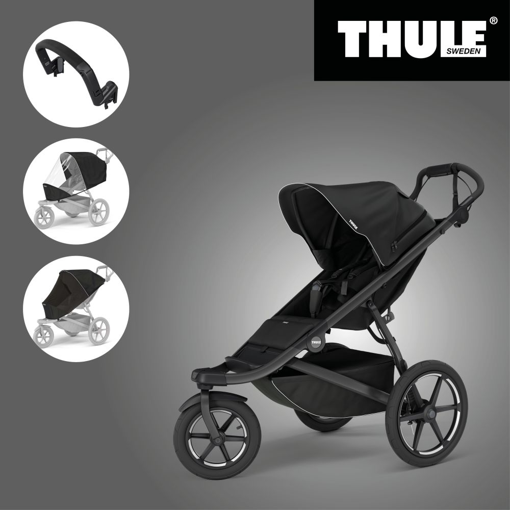 Akční set THULE URBAN GLIDE 3 BLACK + Madlo + Pláštěnka + Moskytiera - 1