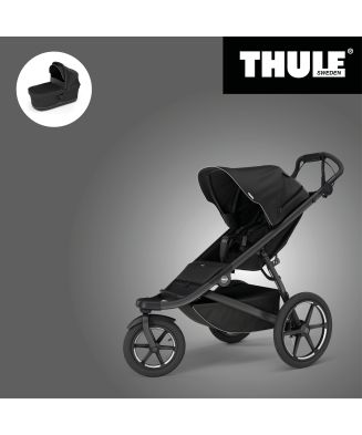 Akční set THULE URBAN GLIDE 3 BLACK SINGLE + Korbička - 1