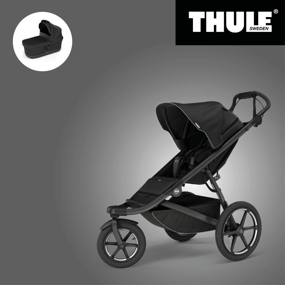 Akční set THULE URBAN GLIDE 3 BLACK SINGLE + Korbička - 1