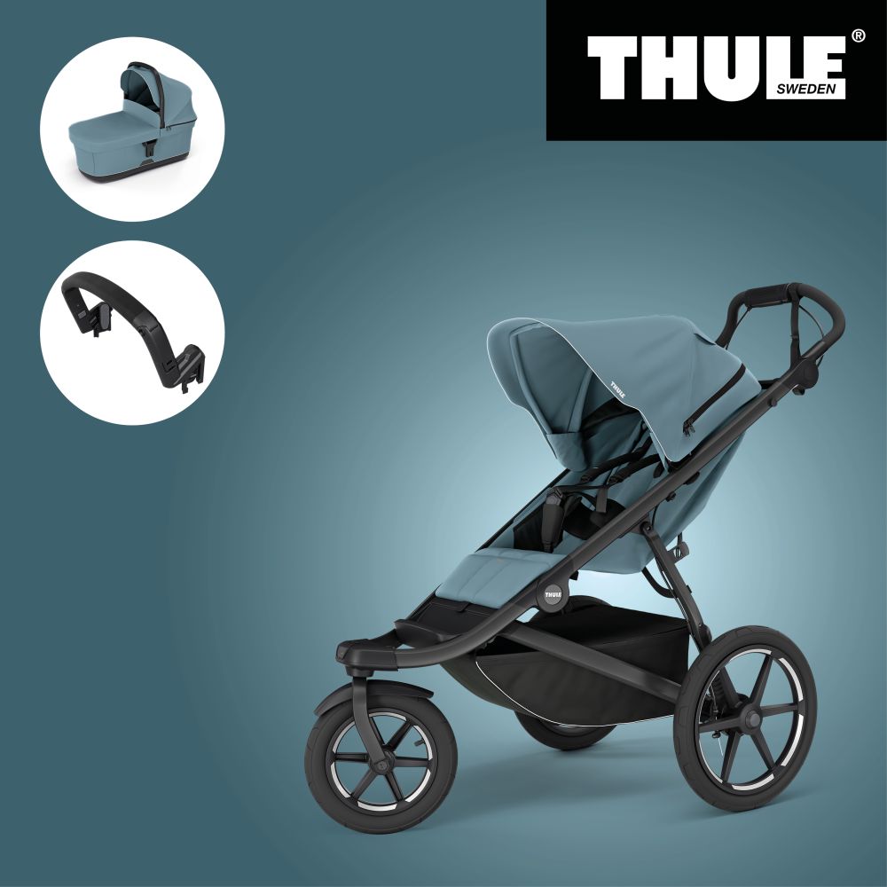 Akční set THULE URBAN GLIDE 3 MID BLUE SINGLE + Korbička + Madlo - 1