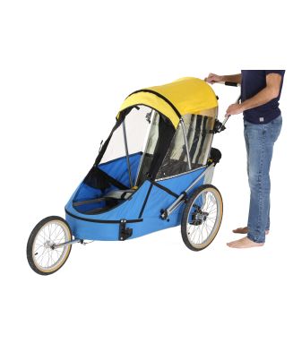 WIKE SPECIAL NEEDS LARGE YELLOW/BLUE speciální vozík za kolo pro větší děti do 150cm - 2